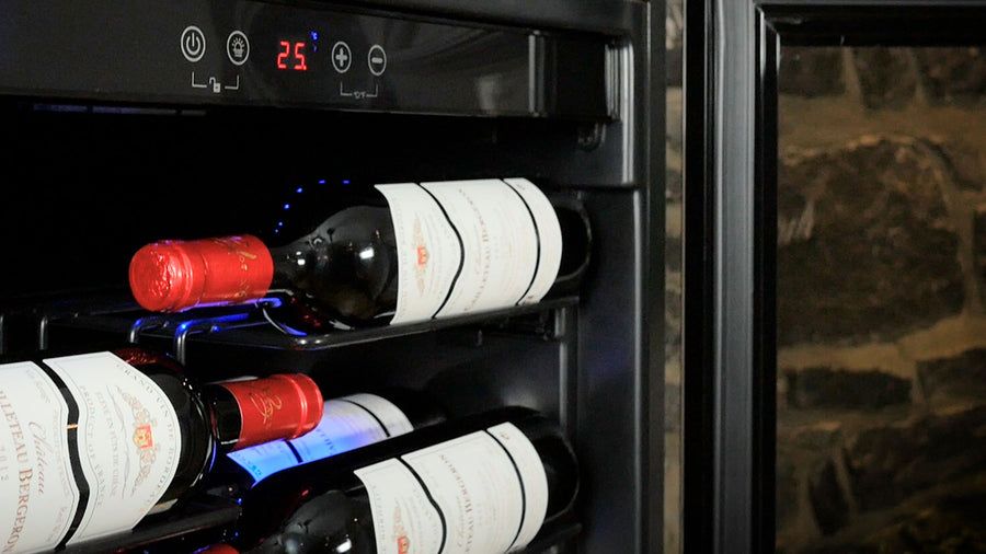 Grand Cru 80 Bottle 'Label View' Dual Zone Wine Fridge